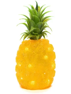 LED-Dekoleuchte "Pineapple" in Gelb - (H)26 x Ø 11 cm