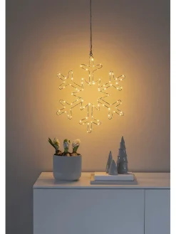 LED-Dekoleuchte ''Snowflake'' - EEK G (EEK A bis G) - (L)48 x (B)46,5 cm