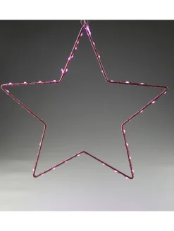 LED-Dekoleuchte ''Stern'' in Pink - (L)58 x (B)58 cm