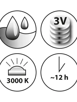 LED-Dekolichter in Warmweiß - 2 Stück
