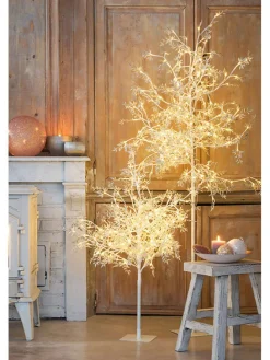 LED-Dekoobjekt in Silber - (B)60 x (H)100 x (T)60 cm