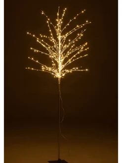 LED-Dekoobjekt in Silber - (B)70 x (H)171 x (T)70 cm