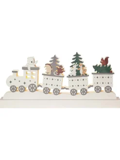 LED-Fensterleuchter "Forest Friends" in Weiß/ Bunt - (L)37 x (B)17 cm