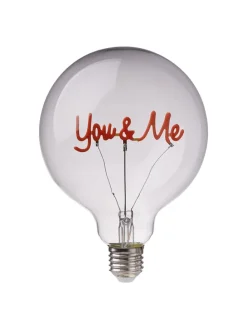 LED-Glühlampe BRIGHT LIGHT You & Me in Pink