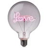 LED-Glühlampe BRIGHT LIGHT LOVE in Pink