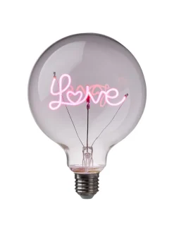 LED-Glühlampe BRIGHT LIGHT LOVE in Pink