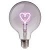 LED-Glühlampe BRIGHT LIGHT Herz in Pink