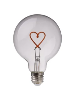 LED-Glühlampe BRIGHT LIGHT Herz in Pink