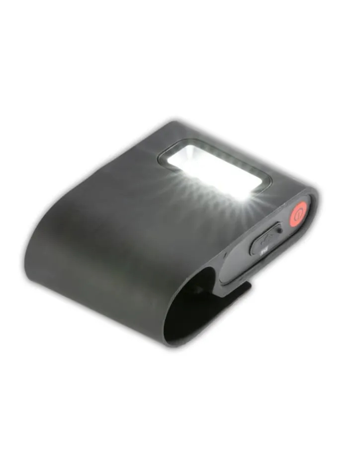 LED-Grilllampe mit Li-Ionen-Akku für Leuchtdauer von bis zu 5 Std.