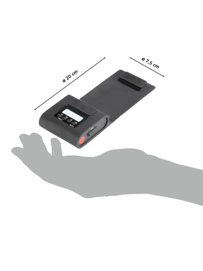 LED-Grilllampe mit Li-Ionen-Akku für Leuchtdauer von bis zu 5 Std.