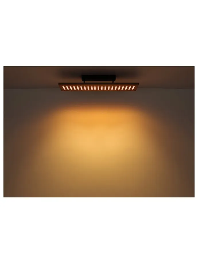 LED-Hängeleuchte in Schwarz - (B)80 x (H)120 x (T)20 cm