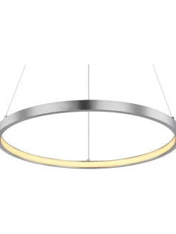 LED-Hängeleuchte "Ralph" in Silber- (H)120 x Ø 38,5 cm