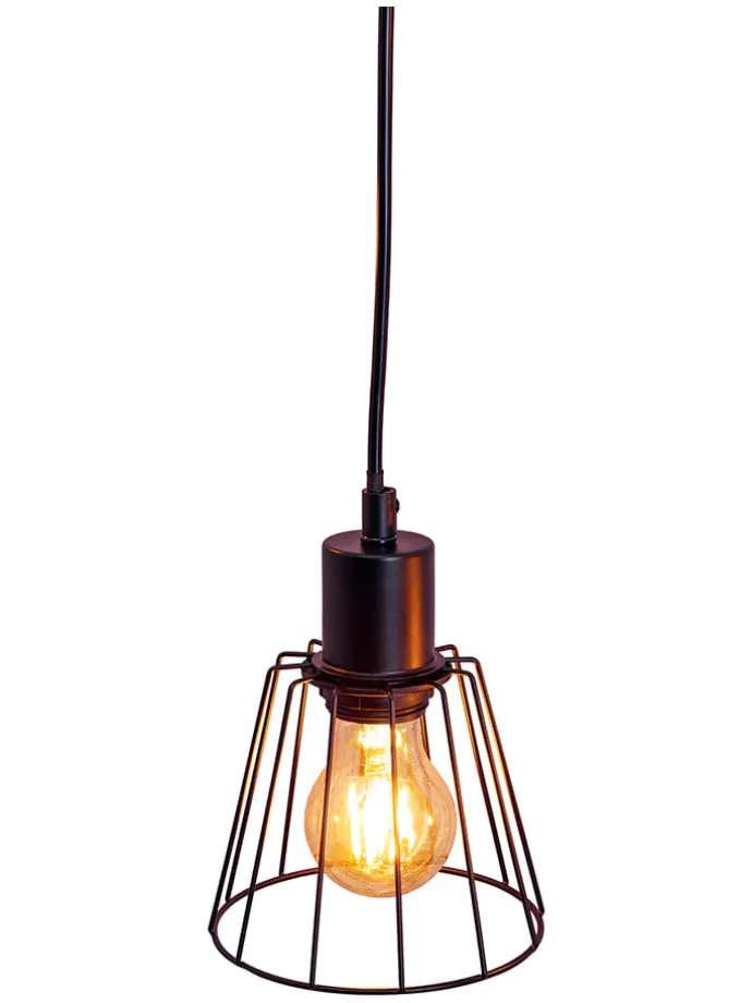 LED-Hängeleuchte "Woodland" in Hellbraun - (B)100 x (H)150 x (T)10 cm