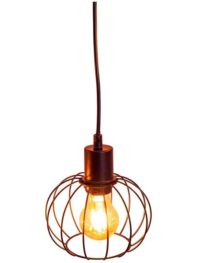 LED-Hängeleuchte "Woodland" in Hellbraun - (B)100 x (H)150 x (T)10 cm