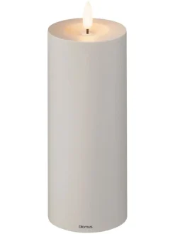 LED-Kerze ''Noca'' in Grau - (H)27 cm