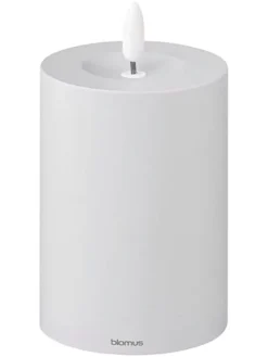 LED-Kerze ''Noca'' in Hellgrau - (H)12 cm