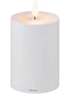 LED-Kerze ''Noca'' in Hellgrau - (H)12 cm