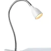 LED-Klemmleuchte "Tulip" in Weiß - (H)12 cm