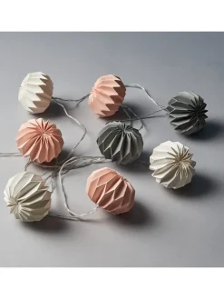 LED-Lampion-Lichterkette HANAMI in Grau