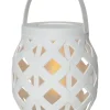 LED-Laterne "Flame Lantern" in Weiß - (H)16 cm