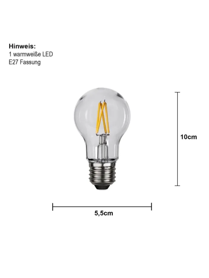 LED-Leuchtmittel ,Outdoor Lightning', E27, 2,4W, 270lm, PC Abdeckung,