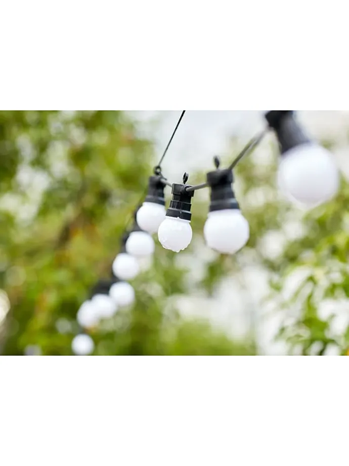 LED-Lichtergirlande "Party" in Warmweiß - (L)650 cm