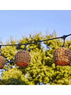 LED-Lichtergirlande "Pine" in Hellbraun - (L)600 cm