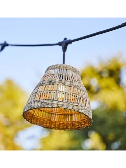 LED-Lichtergirlande "Tessa" in Natur - (L)600 cm