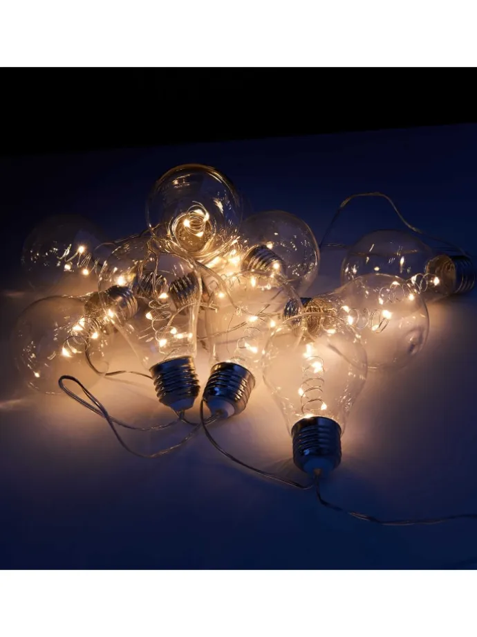 LED-Lichterkette BULB LIGHTS in Durchsichtig