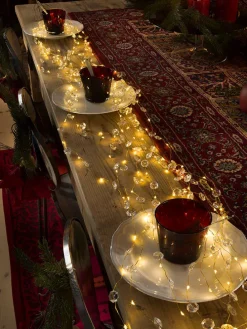 LED-Lichterkette ''Diamantenlametta'' in Warmweiß