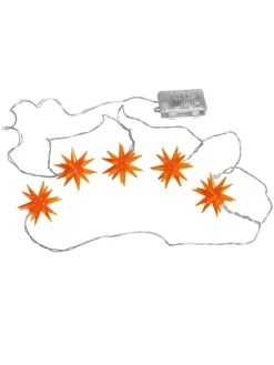 LED-Lichterkette in Orange - Ø 6 cm