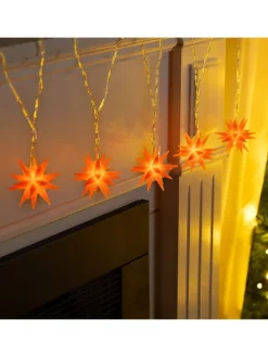 LED-Lichterkette in Orange - Ø 6 cm