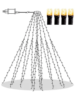 LED-Lichterkette in Schwarz - (L)200 cm