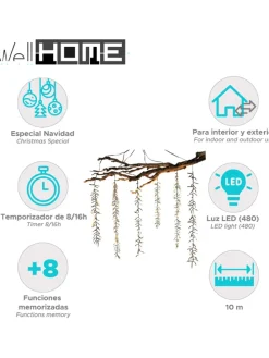 LED-Lichterkette in Warmweiß - (L)1000 cm