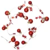 LED-Lichterkette "X-mas" in Rot - (L)90 cm