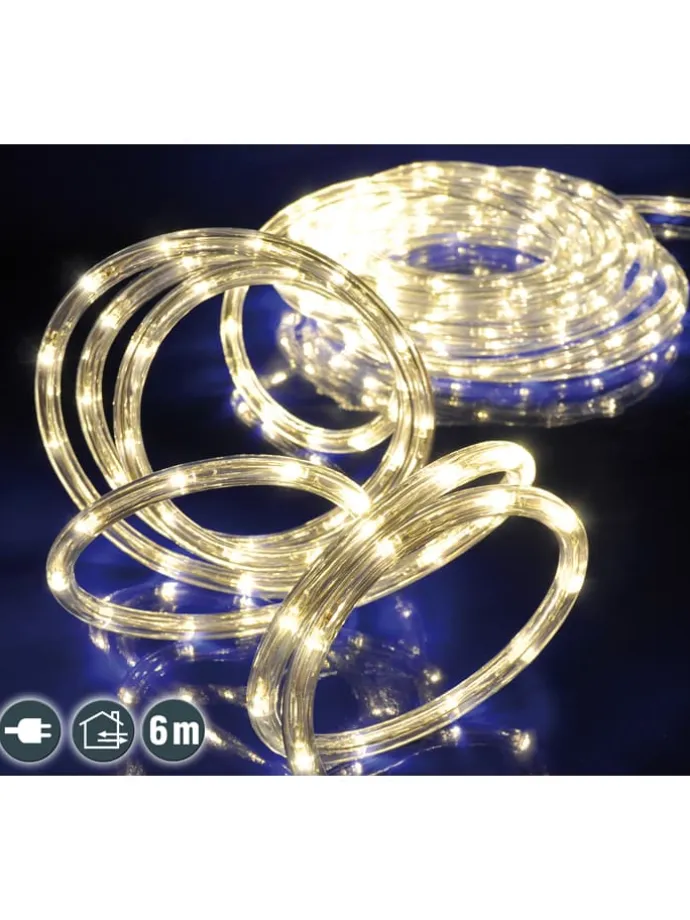 LED-Lichterschlauch in Warmweiß - (L)600 cm
