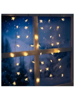 LED-Lichtervorhang in Warmweiß