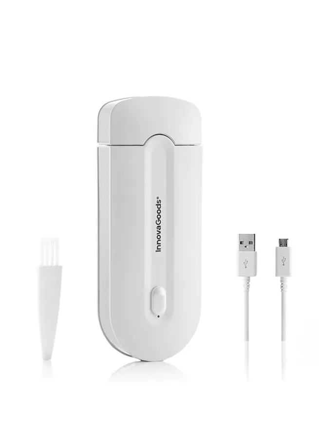 LED-Mini-Rasierer in Weiß