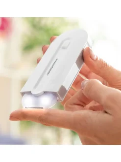 LED-Mini-Rasierer in Weiß