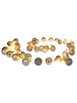 LED-Outdoor-Lichterkette in Gold - (L)250 cm