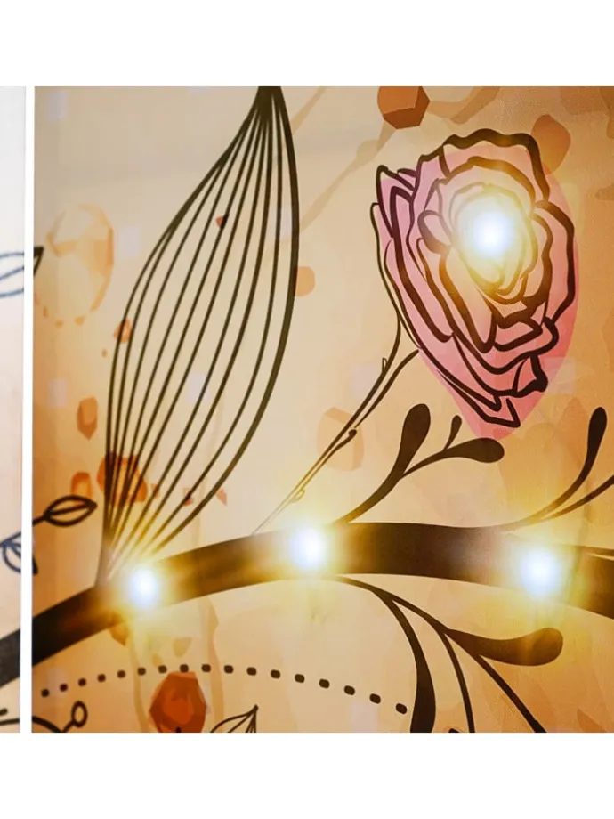 LED-Paravent mit Timer