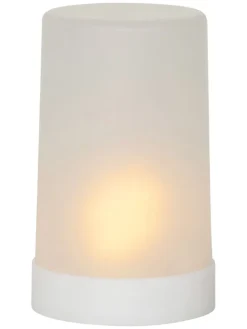 LED-Plastikkerze "Flame Candle" in Weiß