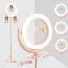 LED-Ringlicht-Stativ in Roségold