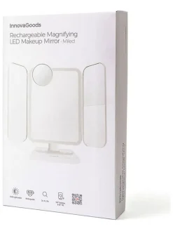 LED-Schminkspiegel in Weiß