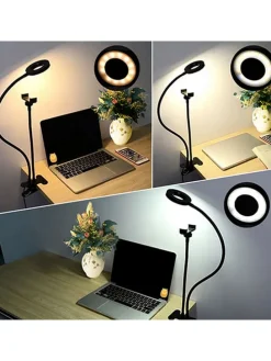 LED-Smartphone-Halterung in Schwarz