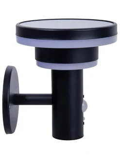 LED-Solar-Außenwandleuchte "Nora" in Schwarz - (B)17,5 x (H)18 x (T)16 cm