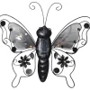 LED-Solar-Dekofigur "Butterfly" in Schwarz - (H)34 cm