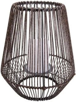 LED-Solar-Dekoleuchte in Braun