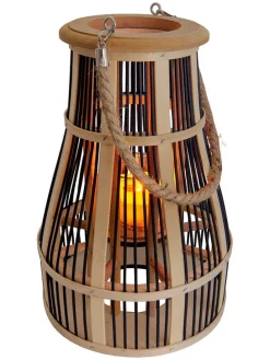 LED-Solar-Dekoleuchte in Natur - (H)34,5 cm