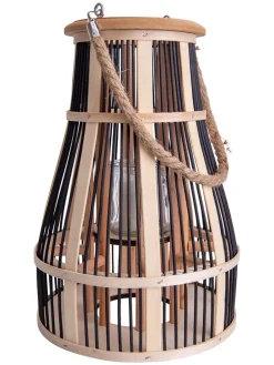 LED-Solar-Dekoleuchte in Natur - (H)34,5 cm